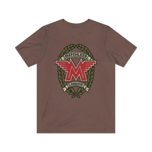 Matchless Motorcycles M Crest 1899 Vintage Men's T-Shirt - Image 3