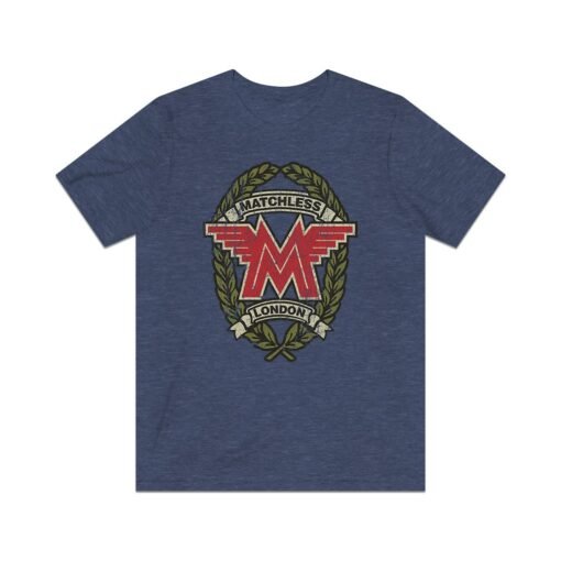 Matchless Motorcycles M Crest 1899 Vintage Men's T-Shirt - Image 5