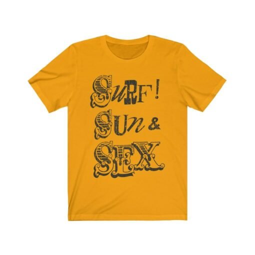 Surf! Sun & Sex 1965 Vintage Men's T-Shirt - Image 4