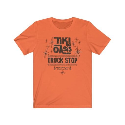 Tiki Oasis Truck Stop 1960 Vintage Men's T-Shirt - Image 2