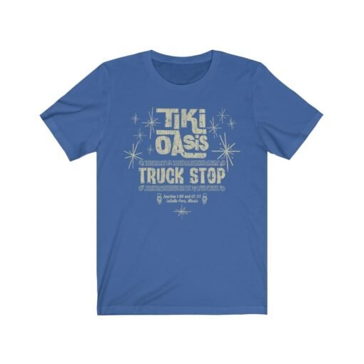 Tiki Oasis Truck Stop 1960 Vintage Men's T-Shirt - Image 5