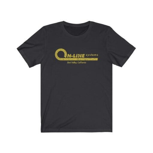 On-Line Systems 1979 Vintage Men's T-Shirt