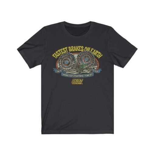 Fastest Brakes on Earth 1958 Vintage Men's T-Shirt - Image 3