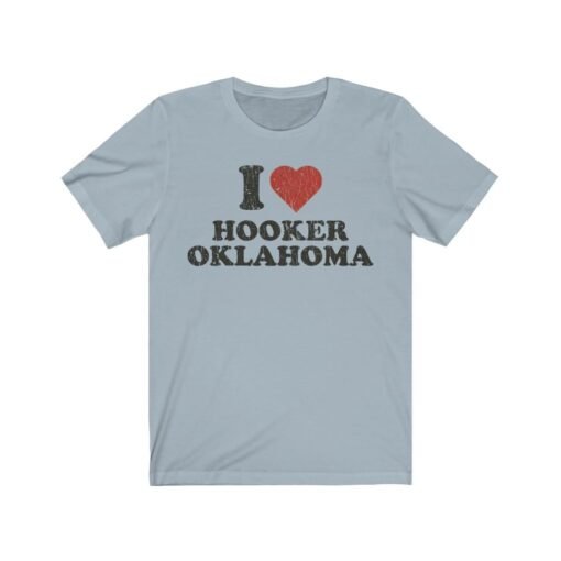 I Love Hooker Oklahoma 1902 Vintage Men's T-Shirt - Image 5