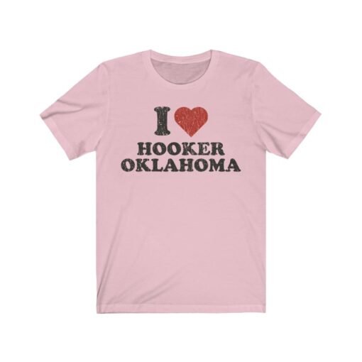 I Love Hooker Oklahoma 1902 Vintage Men's T-Shirt - Image 6