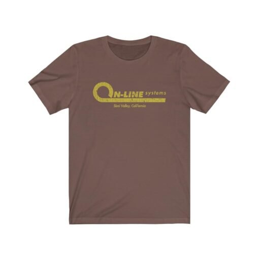 On-Line Systems 1979 Vintage Men's T-Shirt - Image 2