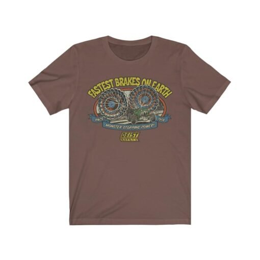 Fastest Brakes on Earth 1958 Vintage Men's T-Shirt - Image 2