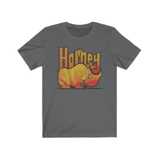 Horney Rhino 1973 Vintage Men’s T-Shirt - Image 5