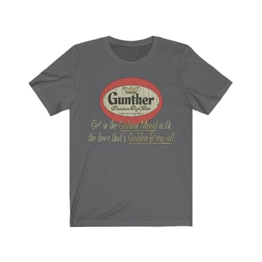 Gunther Premium Beer 1881 Vintage Men's T-Shirt - Image 6