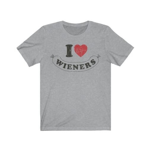 I Love Wieners 1981 Vintage Men's T-Shirt - Image 6