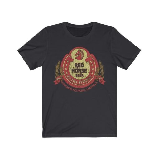 Red Horse Beer 1982 Vintage Men's T-Shirt - Image 3