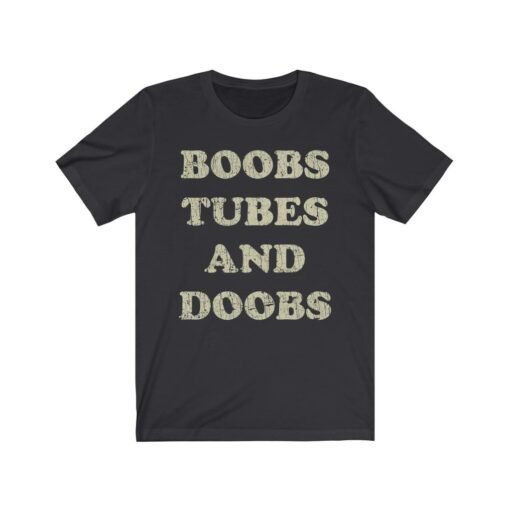 Boobs, Tubes, And Doobs 1980 Vintage Men’s T-Shirt - Image 4