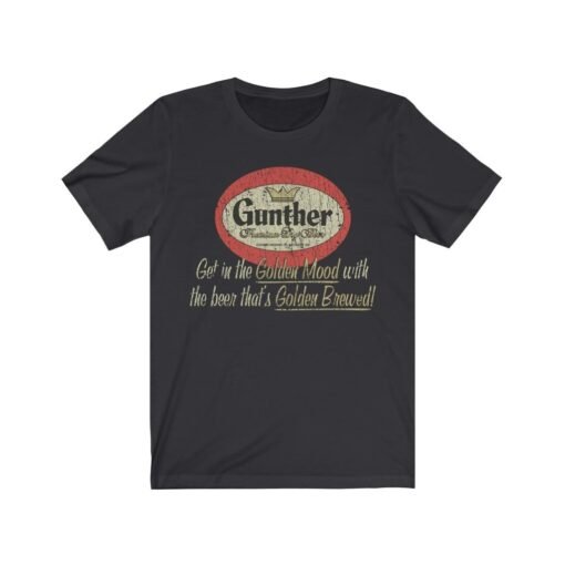 Gunther Premium Beer 1881 Vintage Men's T-Shirt - Image 4