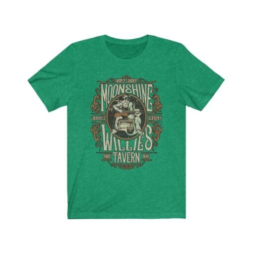 Moonshine Willie's Tavern 1948 Vintage Men’s T-Shirt - Image 3