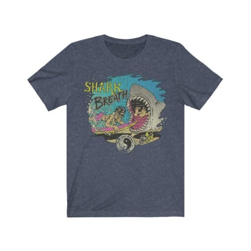 Shark Breath 1986 Vintage Men’s T-Shirt - Image 6