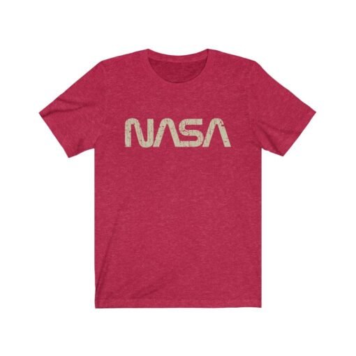 NASA Worm Logo 1975 Vintage Men’s T-Shirt - Image 6