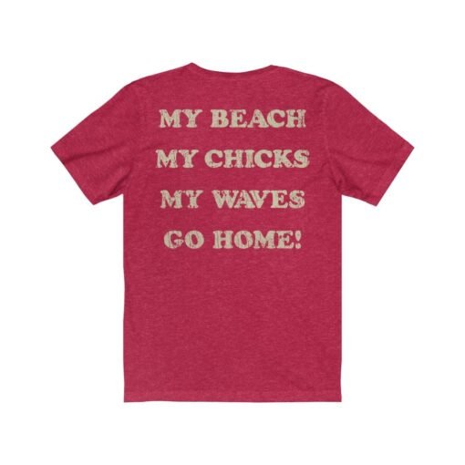 My Beach 1981 (Back Print) Vintage Men's T-Shirt - Image 6