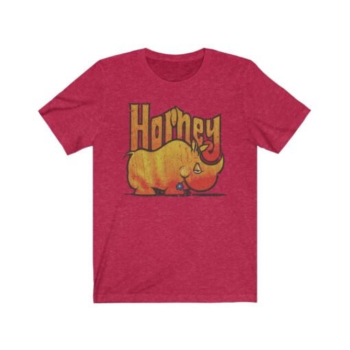 Horney Rhino 1973 Vintage Men’s T-Shirt - Image 6