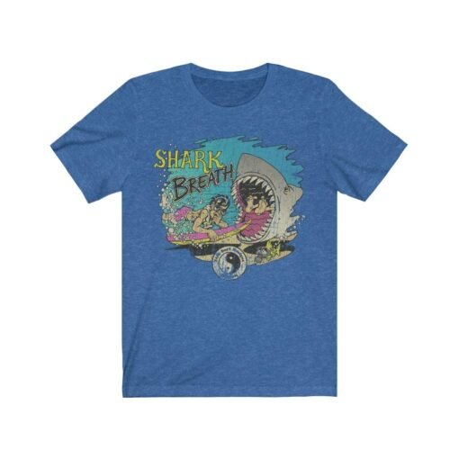 Shark Breath 1986 Vintage Men’s T-Shirt - Image 5