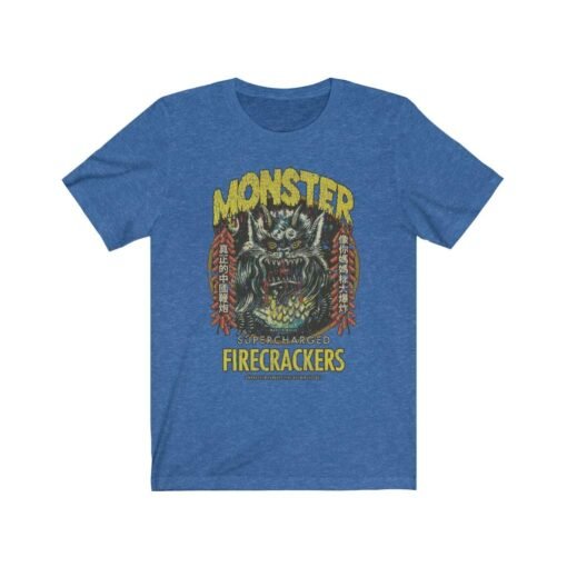 Monster Firecrackers 1952 Vintage Men’s T-Shirt - Image 4