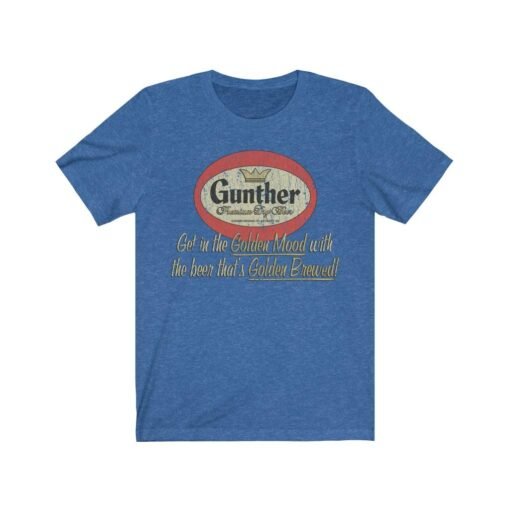 Gunther Premium Beer 1881 Vintage Men's T-Shirt - Image 5