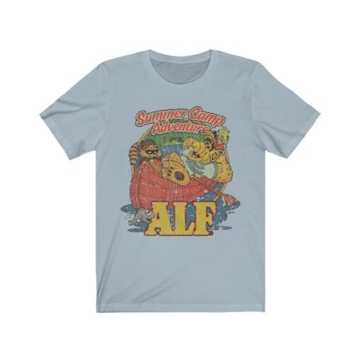 ALF Summer Camp Adventure 1986 Vintage Men's T-Shirt - Image 4