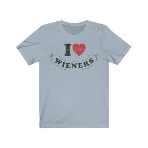 I Love Wieners 1981 Vintage Men's T-Shirt - Image 5