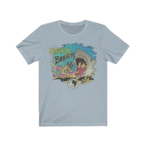 Shark Breath 1986 Vintage Men’s T-Shirt - Image 3