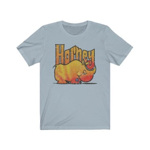 Horney Rhino 1973 Vintage Men’s T-Shirt - Image 3