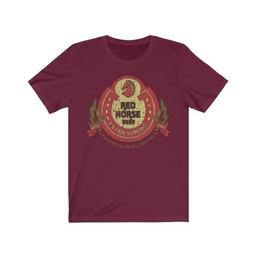 Red Horse Beer 1982 Vintage Men's T-Shirt - Image 6