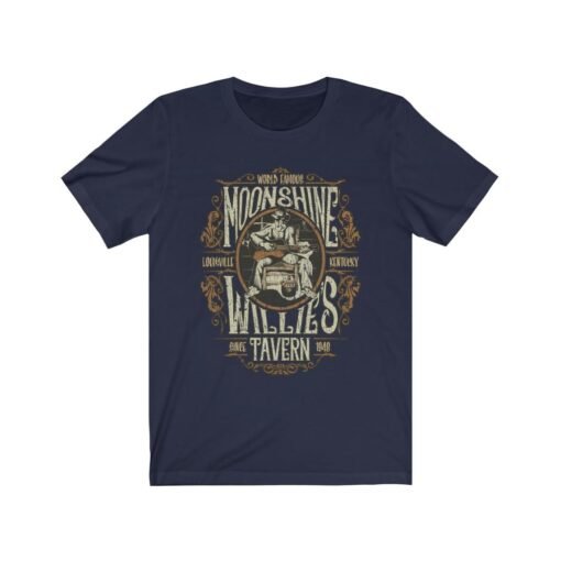 Moonshine Willie's Tavern 1948 Vintage Men’s T-Shirt - Image 6