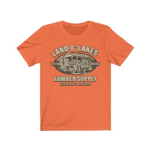 Land O’ Lakes Lumber Supply 1948 Vintage Men's T-Shirt - Image 2