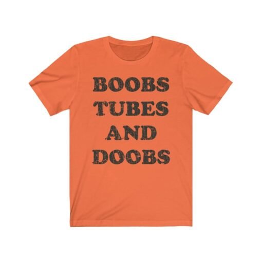 Boobs, Tubes, And Doobs 1980 Vintage Men’s T-Shirt - Image 2