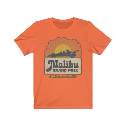 Malibu Grand Prix 1975 Vintage Men’s T-Shirt - Image 2