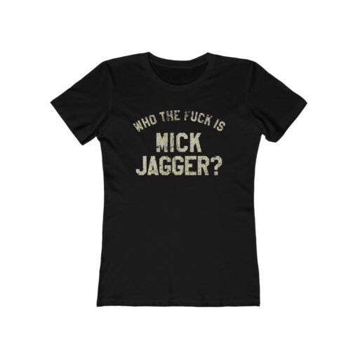 Who The Fuck Is Mick Jagger 1975 Vintage Women's T-Shirt - Image 3