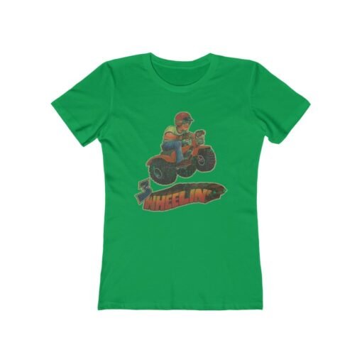 3 Wheelin ATV 1981 Vintage Women’s T-Shirt - Image 5