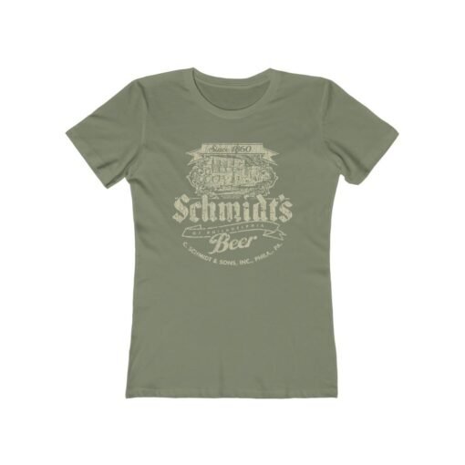 Schmidt's Philadelphia Beer 1860 Vintage Women's T-Shirt - Image 3