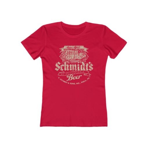 Schmidt's Philadelphia Beer 1860 Vintage Women's T-Shirt - Image 6