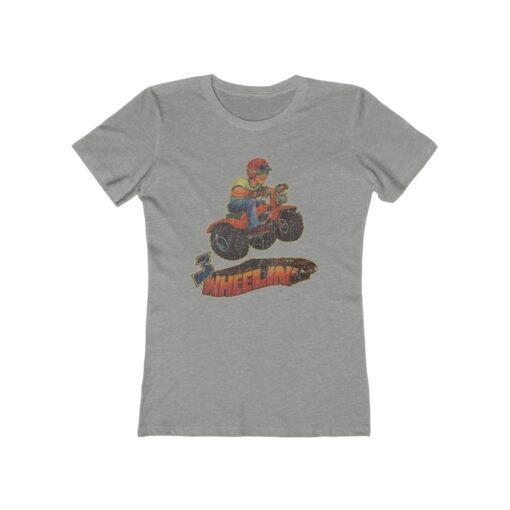 3 Wheelin ATV 1981 Vintage Women’s T-Shirt - Image 3