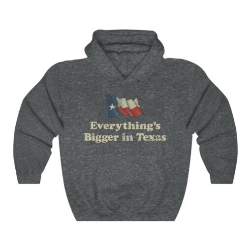 Everything’s Bigger In Texas 1980 Vintage Men's Hoodie - Image 4