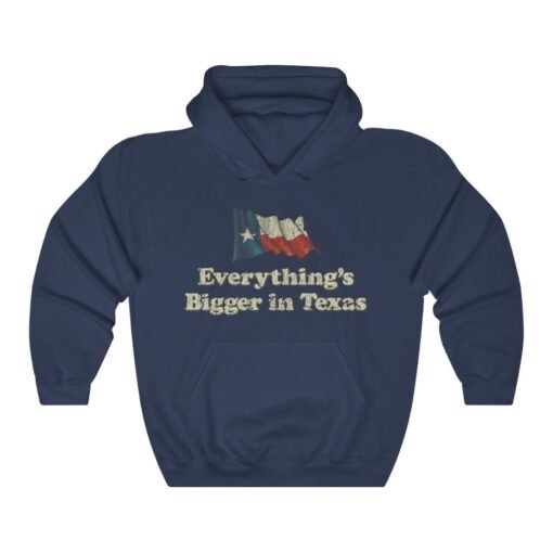 Everything’s Bigger In Texas 1980 Vintage Men's Hoodie