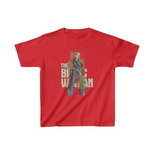 The Bionic Woman 1976 Vintage Kid's T-Shirt - Image 6