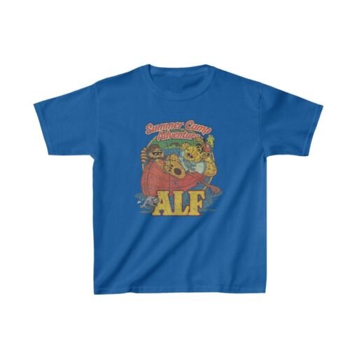 ALF Summer Camp Adventure 1986 Vintage Kid's T-Shirt - Image 5