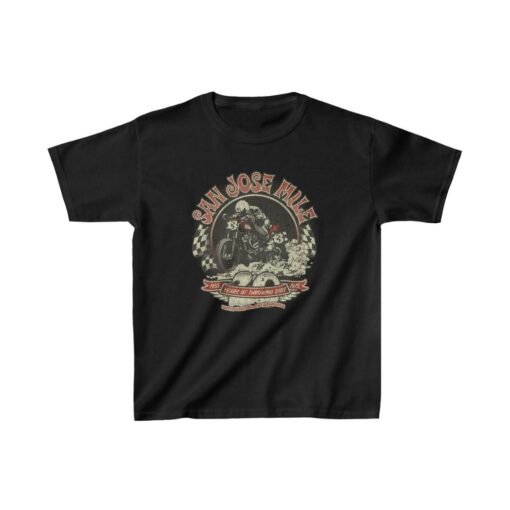 San Jose Mile 1975 Vintage Kid's T-Shirt - Image 2