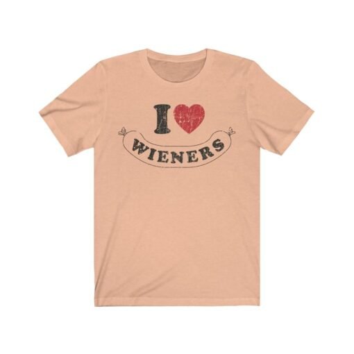 I Love Wieners 1981 Vintage Men's T-Shirt - Image 2