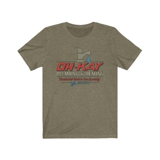 Oh-Kay Plumbing & Heating 1990 Vintage Men’s T-Shirt - Image 4