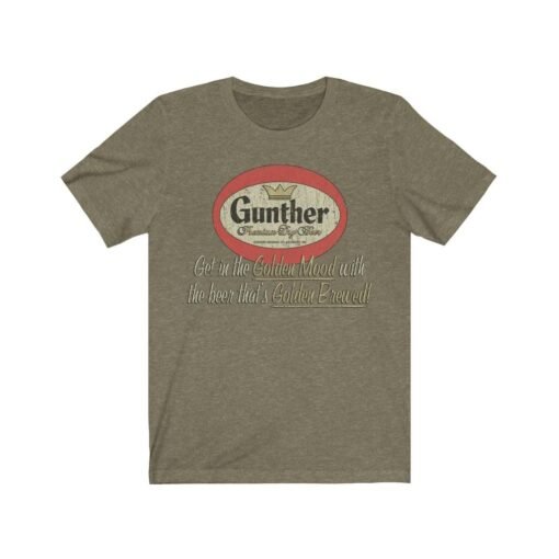 Gunther Premium Beer 1881 Vintage Men's T-Shirt - Image 3