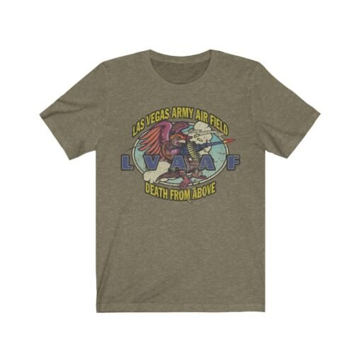 Las Vegas Army Airfield 1941 Vintage Men's T-Shirt - Image 4