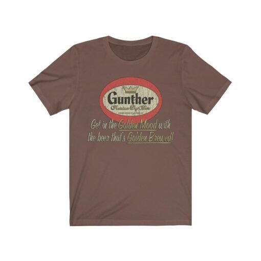 Gunther Premium Beer 1881 Vintage Men's T-Shirt - Image 2