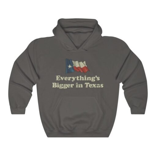 Everything’s Bigger In Texas 1980 Vintage Men's Hoodie - Image 3